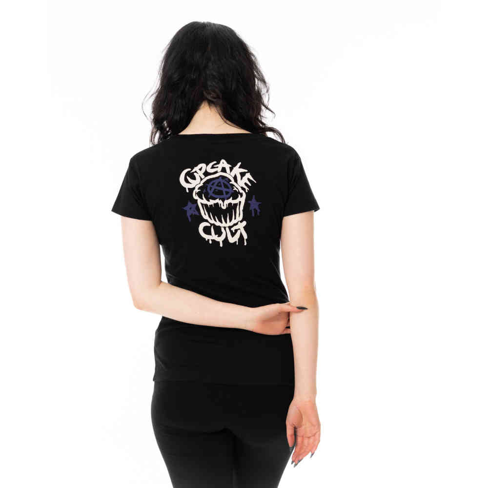 Cupcake Cult - I Can Wait Ladies Tshirt - Black